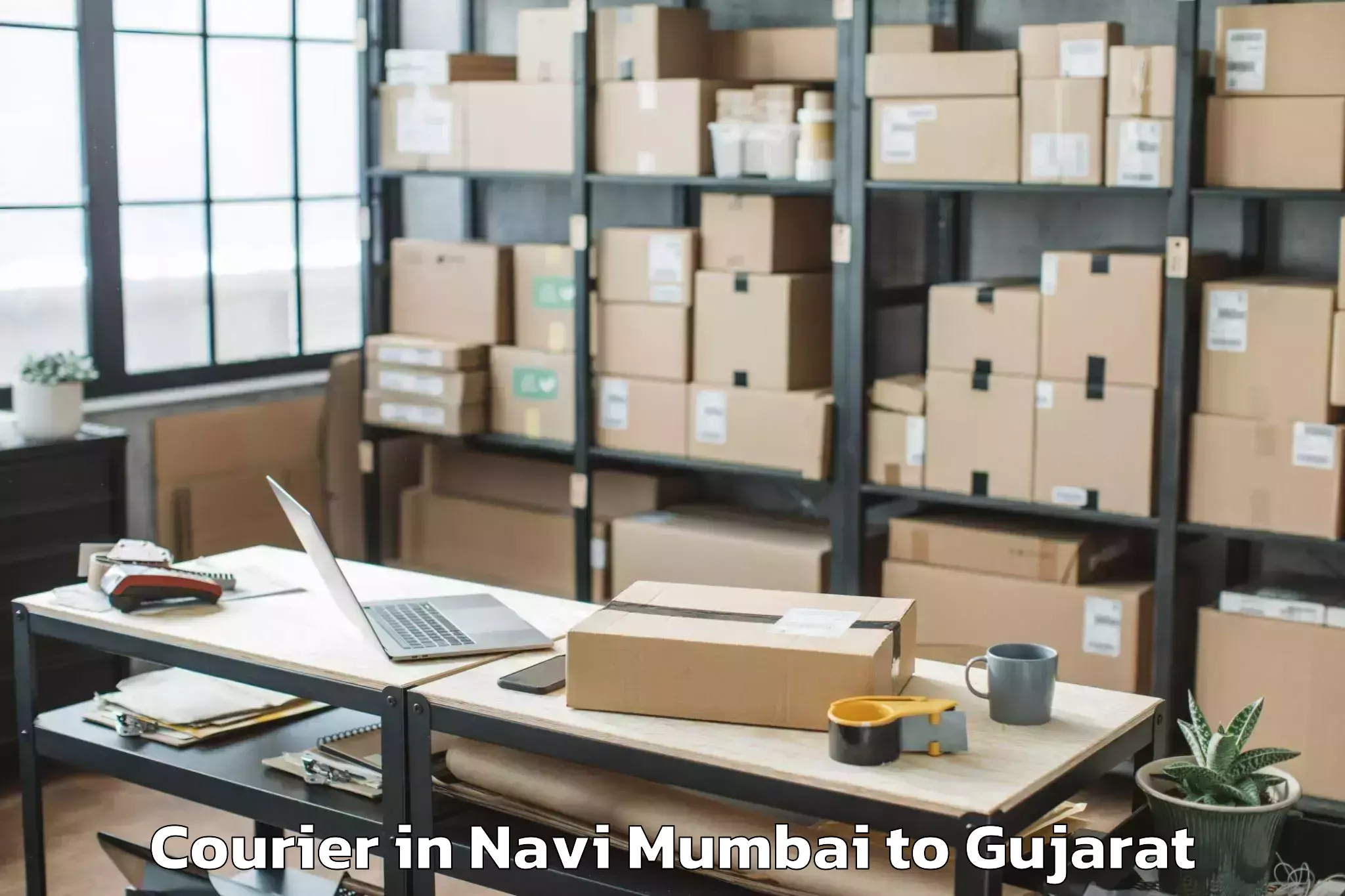 Book Navi Mumbai to Bansda Courier